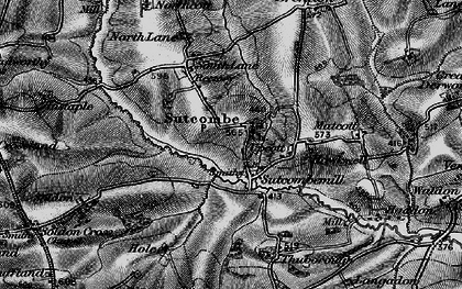 Old map of Sutcombe in 1895