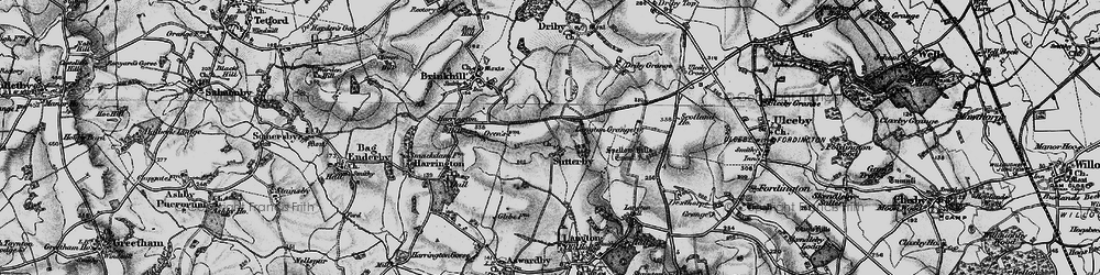 Old map of Sutterby in 1899