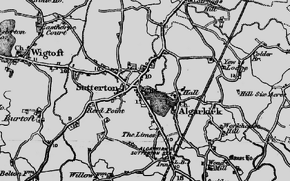 Old map of Sutterton in 1898