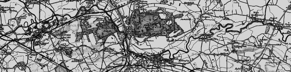 Old map of Sutton in 1895