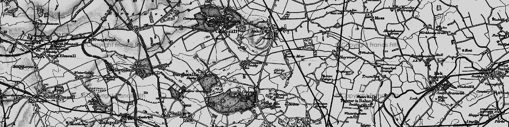 Old map of Sutton in 1895