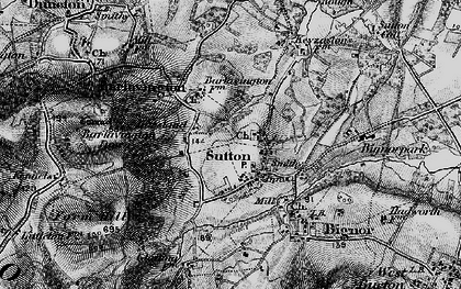 Old map of Barlavington Down in 1895