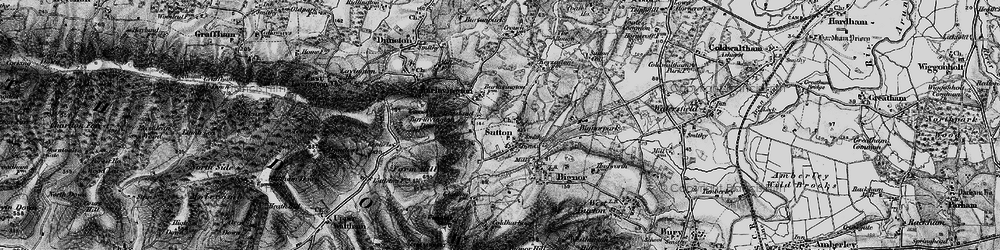 Old map of Barlavington Down in 1895
