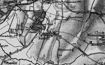 Old map of Sutton in 1896