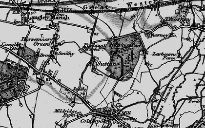 Old map of Sutton in 1896