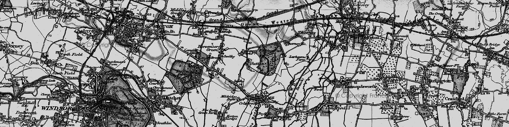 Old map of Sutton in 1896