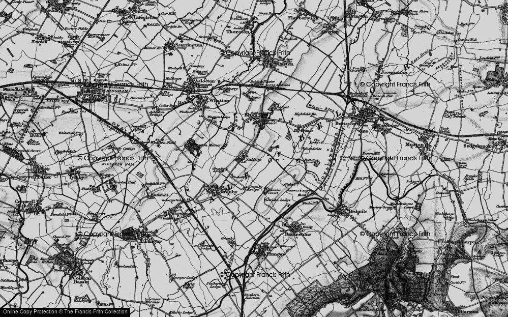 Old Map of Sutton, 1899 in 1899