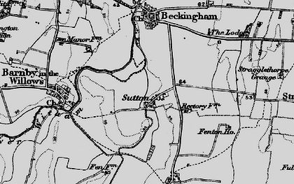 Old map of Sutton in 1899