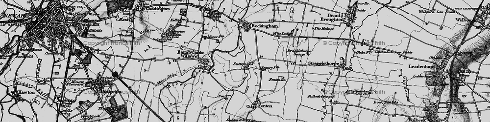 Old map of Sutton in 1899