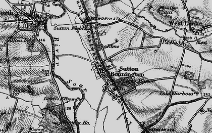 Old map of Sutton Bonington in 1895