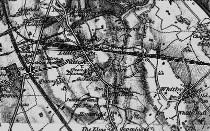 Old map of Sutton Green in 1896