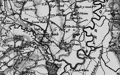 Old map of Bryn Villa in 1897