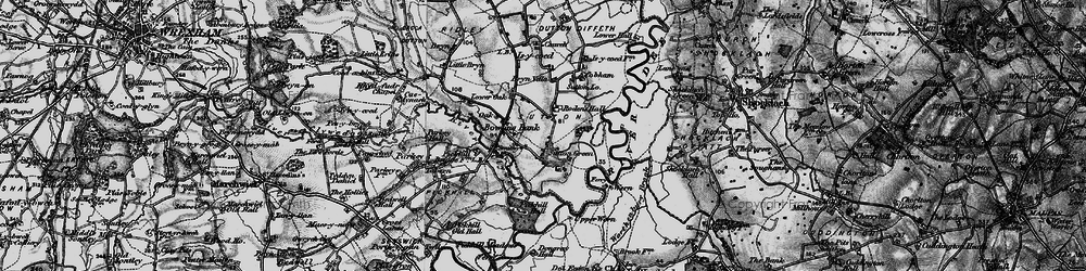 Old map of Bryn Villa in 1897
