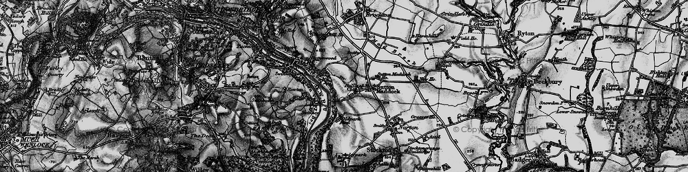 Old map of Sutton Hall in 1899