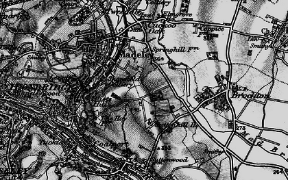Old map of Sutton Hill in 1899