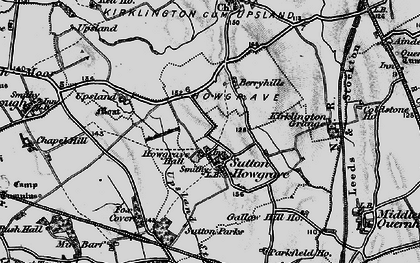 Old map of Sutton Howgrave in 1898
