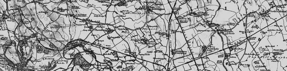Old map of Sutton Howgrave in 1898