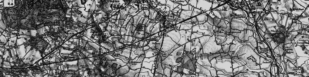 Old map of Sutton Leach in 1896