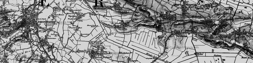 Old map of Ball Hill in 1898