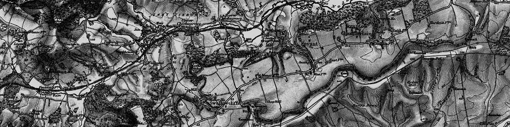 Old map of Sutton Mandeville in 1895