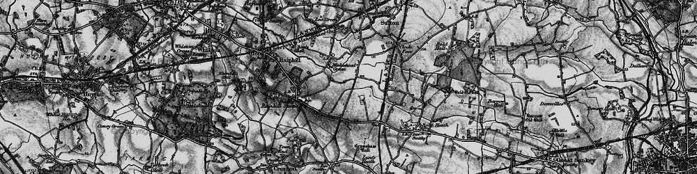 Old map of Sutton Manor in 1896