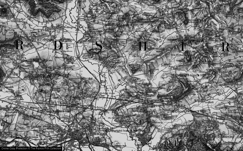 Old Map of Sutton Marsh, 1898 in 1898