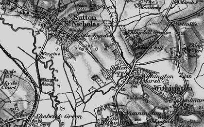 Old map of Sutton Marsh in 1898