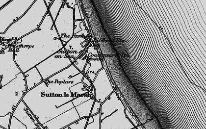 Old map of Sutton on Sea in 1898