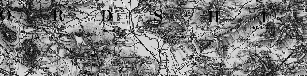 Old map of Sutton St Michael in 1898