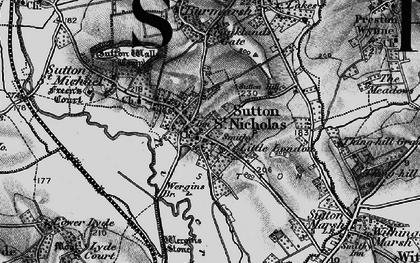 Old map of Sutton St Nicholas in 1898