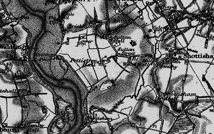 Old map of Sutton Street in 1895