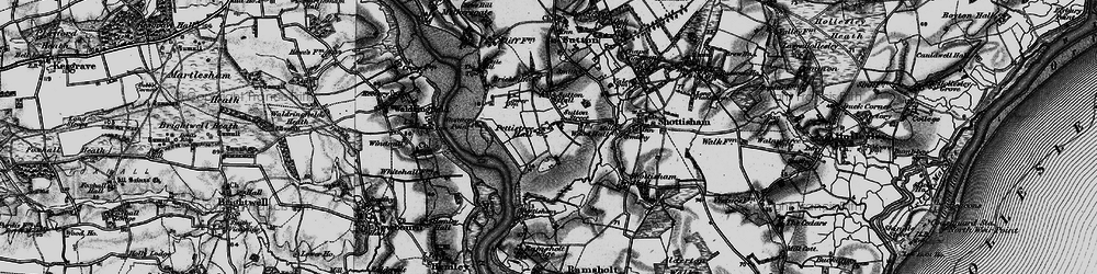 Old map of Sutton Street in 1895