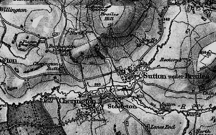 Old map of Sutton-under-Brailes in 1896