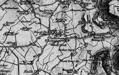 Old map of High Osgoodby Grange in 1898