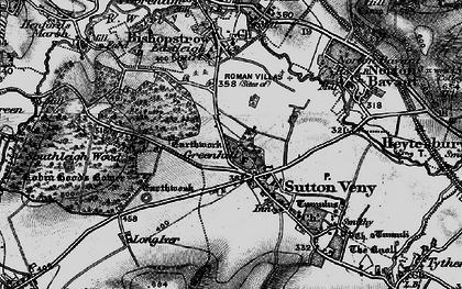 Old map of Sutton Veny in 1898