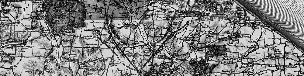 Old map of Swafield in 1898