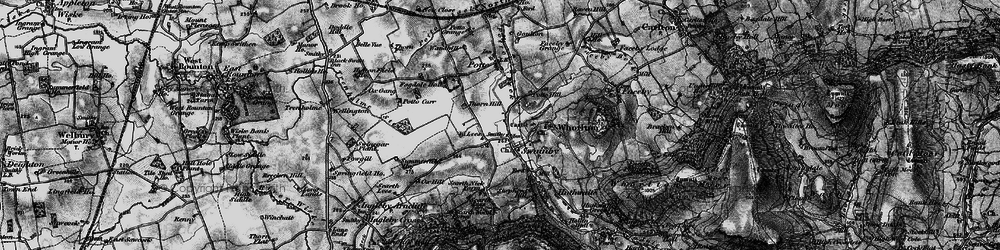 Old map of Swainby in 1898
