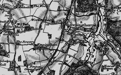 Old map of Swainsthorpe in 1898