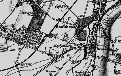 Old map of Swallow Beck in 1899
