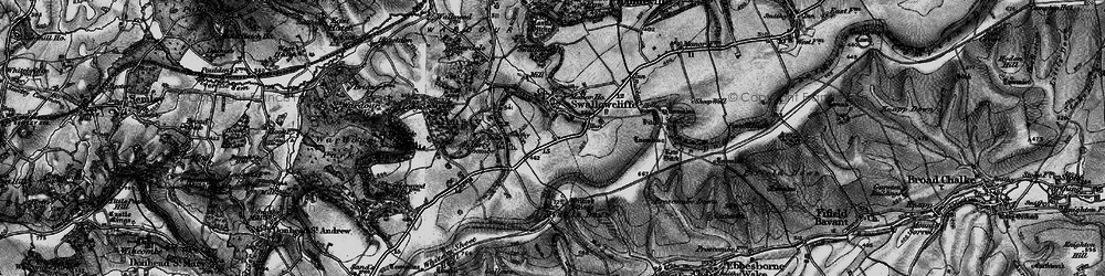 Old map of Swallowcliffe in 1895