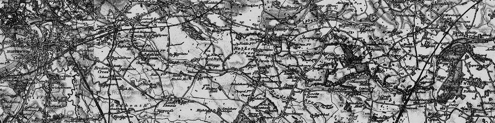 Old map of Swan Green in 1896
