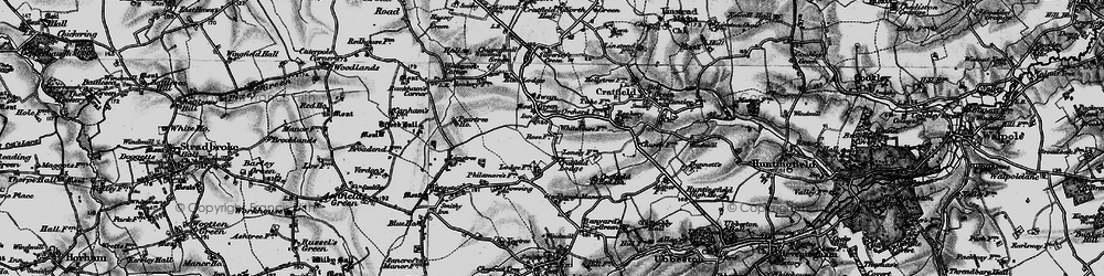 Old map of Swan Green in 1898