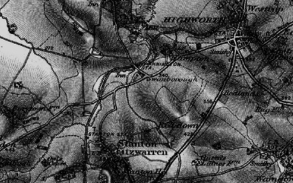 Old map of Swanborough in 1896
