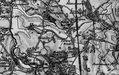 Old map of Swanley in 1897