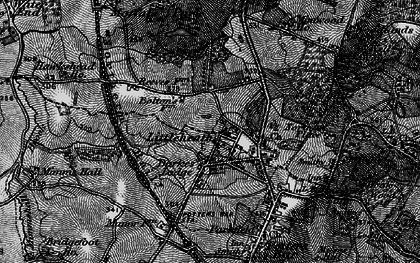 Old map of Swanley Bar in 1896