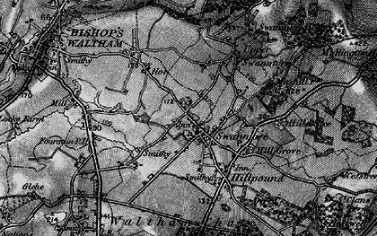 Old map of Swanmore in 1895