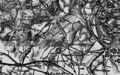 Old map of Swannington in 1895