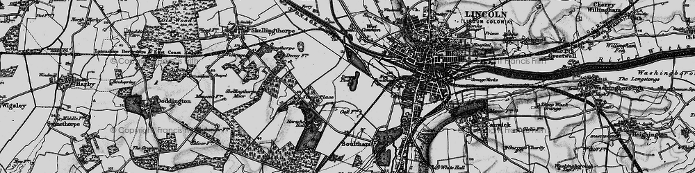 Old map of Swanpool in 1899