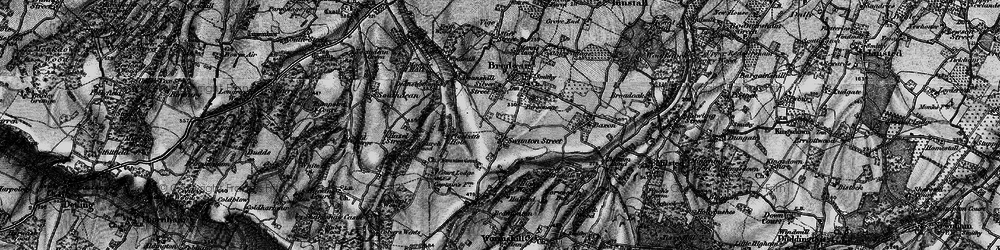 Old map of Swanton Street in 1895