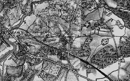 Old map of Swanwick in 1895